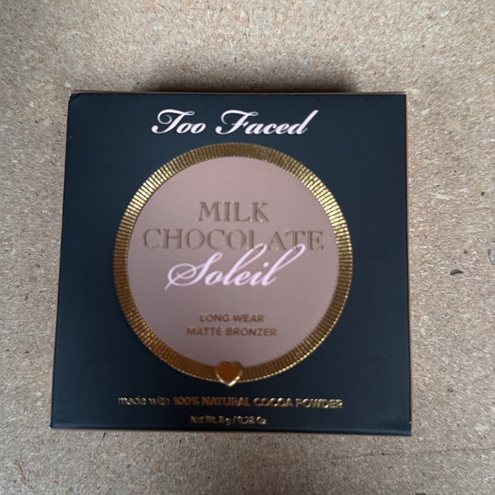 Nwb Too Faced Milk Chocolate Soleil Matte Bronzer
